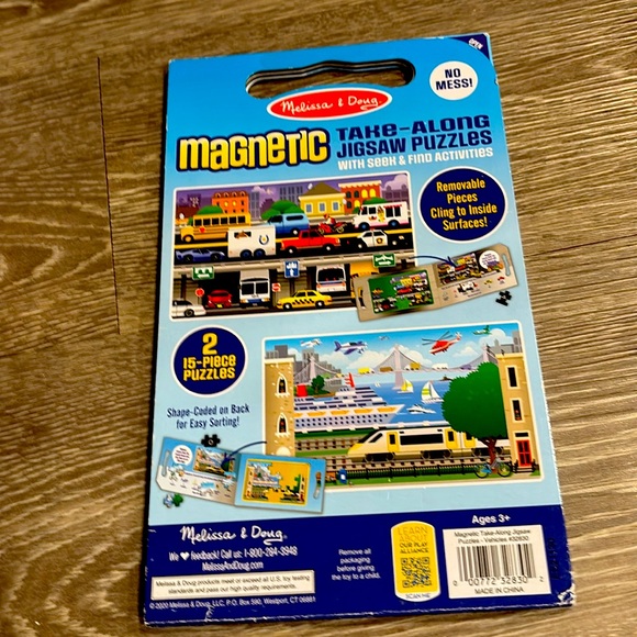 Bundle Melissa & Doug magnetic take-along travel puzzles - 2 farm + 2 vehicle - Picture 13 of 13